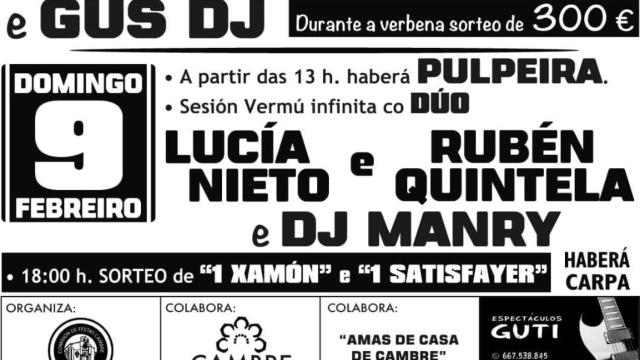 Captura del cartel de las fiestas de Cambre