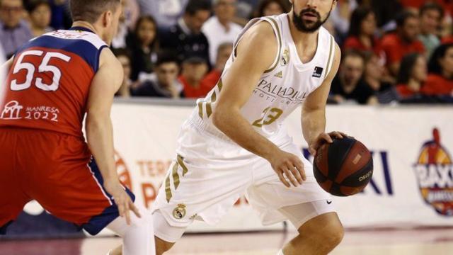 Llull, durante el partido de Liga Endesa entre el Real Madrid y BAXI Manresa