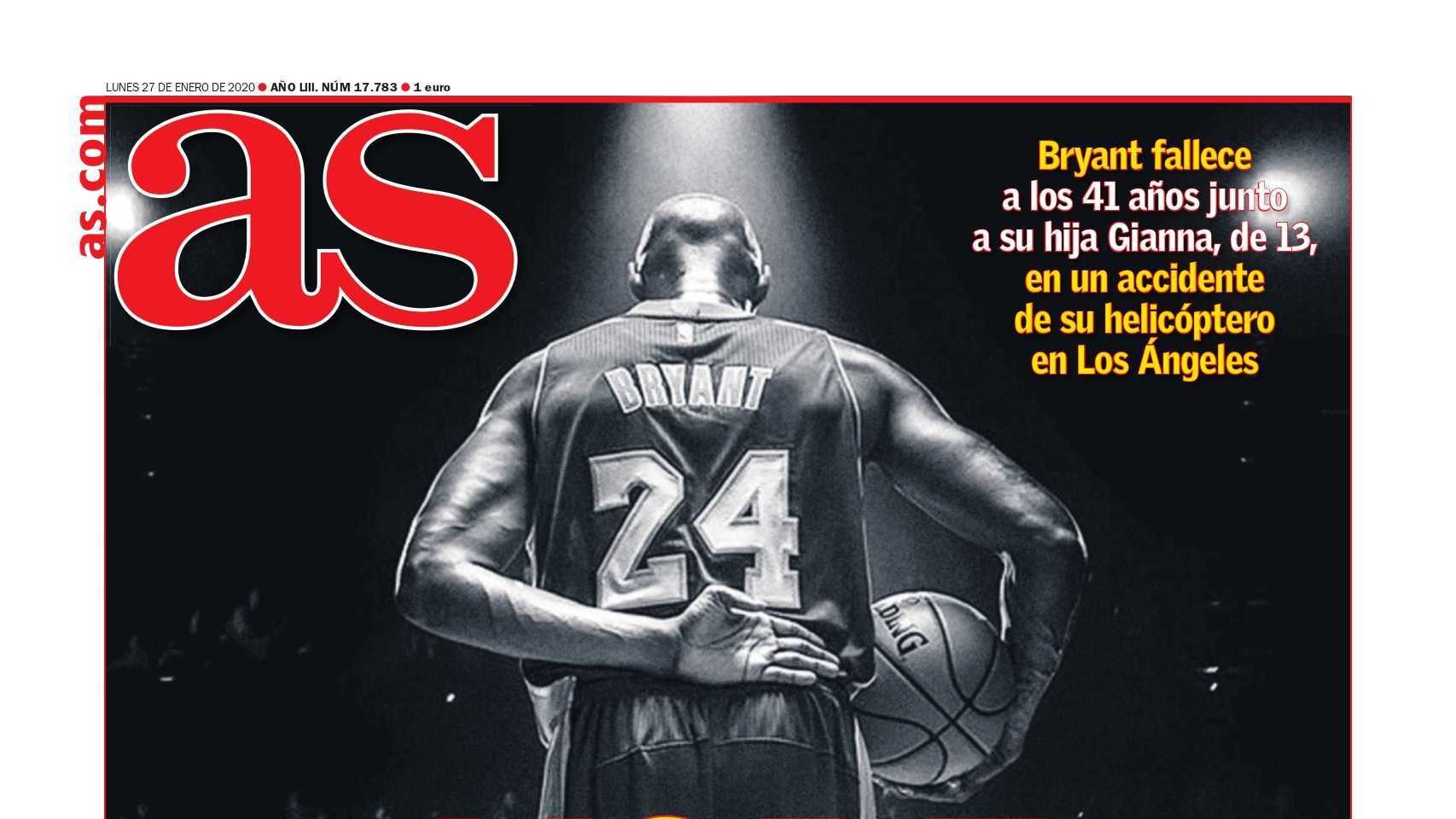 La portada del diario AS (27/01/2020)