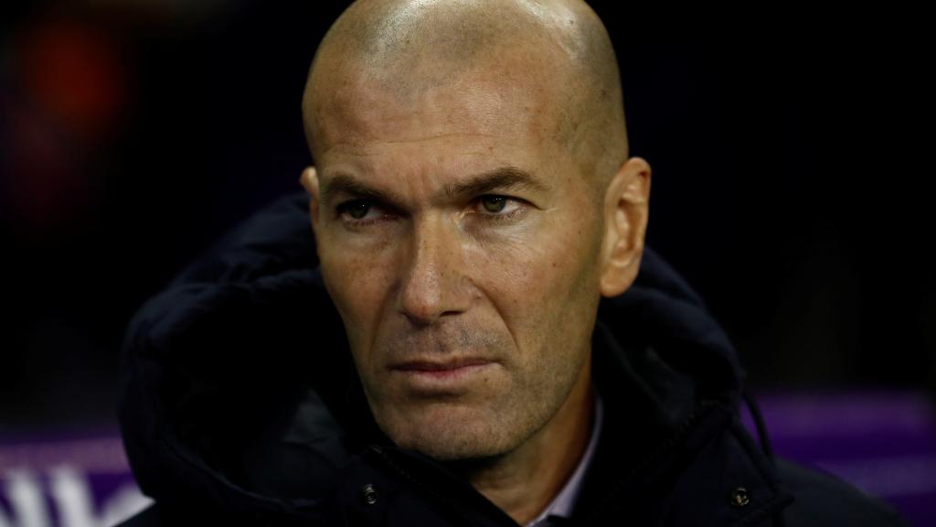Zinedine Zidane, en un partido del Real Madrid
