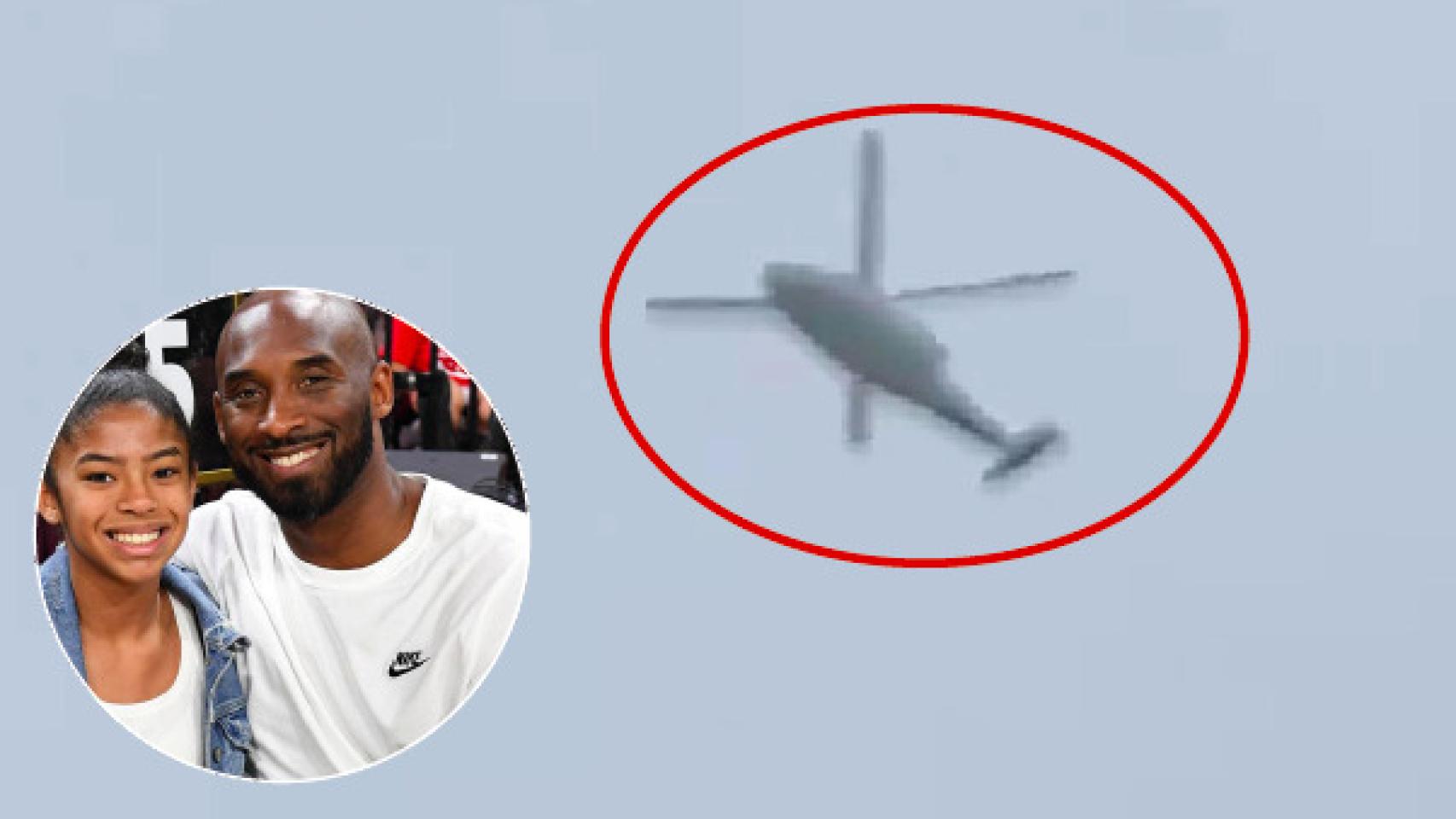 El vídeo del helicóptero de Kobe volando minutos antes del accidente