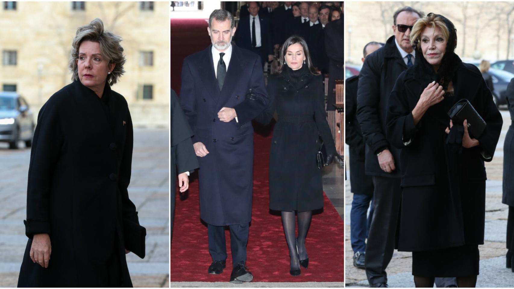 Simoneta Gómez Acebo, Felipe VI, Letizia Ortiz y la baronesa Thyssen en un montaje de JALEOS.