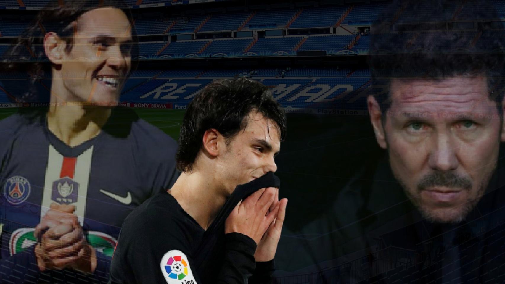 Cavani, Joao Félix y Simeone