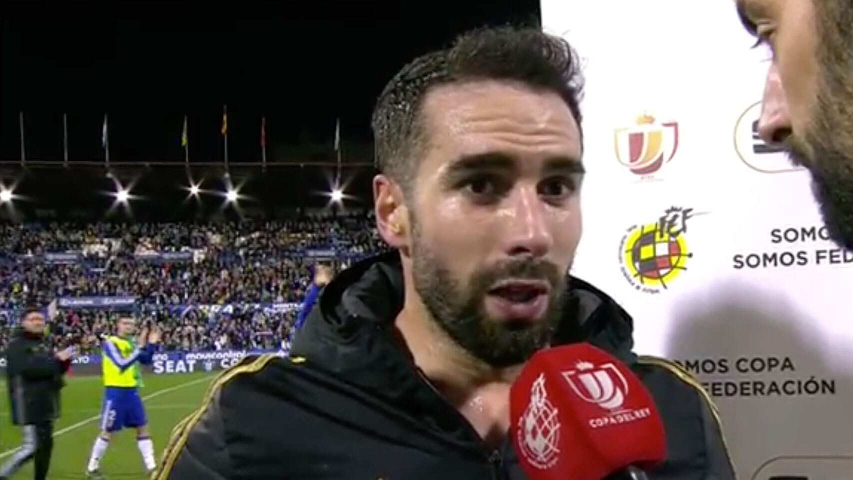 Daniel Carvajal, tras la victoria del Real Madrid ante el Real Zaragoza