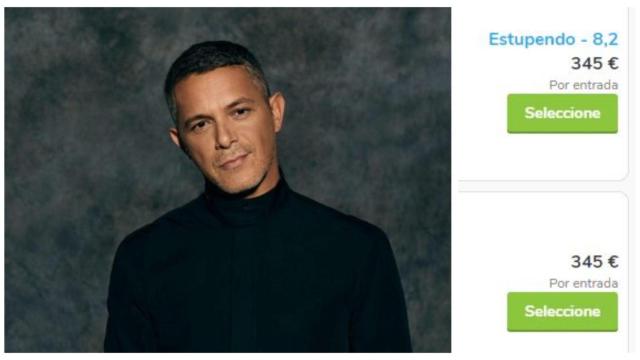 Reventa para Alejandro Sanz en A Coruña pese a las restricciones: hasta 350 euros