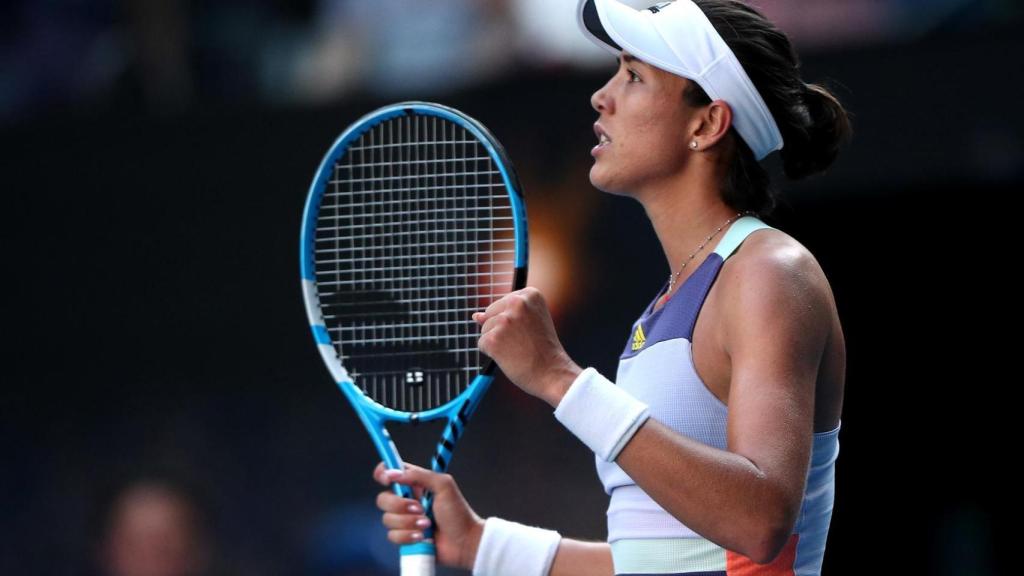 Garbiñe Muguruza, en el Open de Australia
