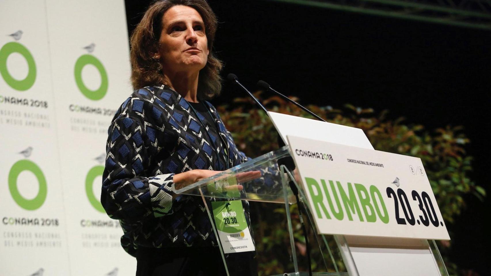 La vicepresidenta y ministra de Transición Ecológica, Teresa Ribera.