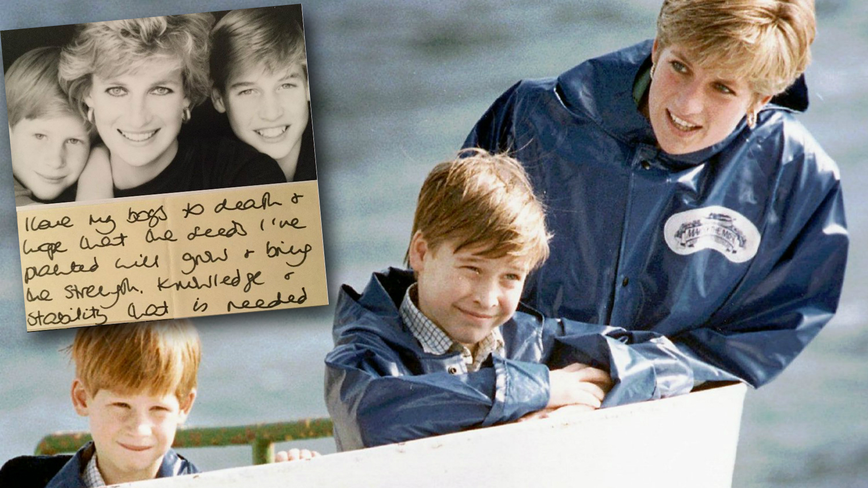 Sale a la luz una carta inédita de Lady Di a sus hijos: este es el futuro que quería para ellos