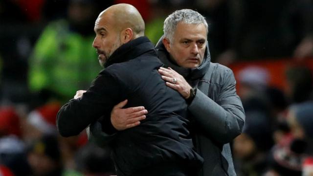 Pep Guardiola y José Mourinho
