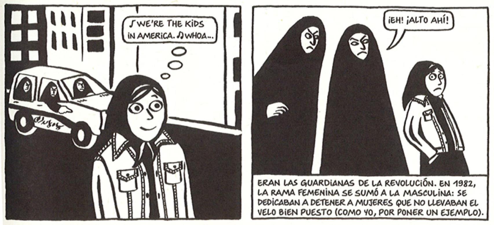 Viñetas de 'Persépolis', de Marjane Satrapi (Reservoir Books)
