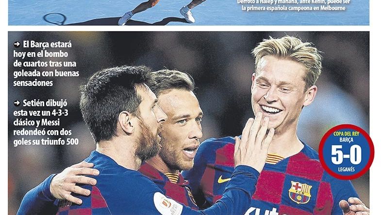 Portada Mundo Deportivo (31/01/20)