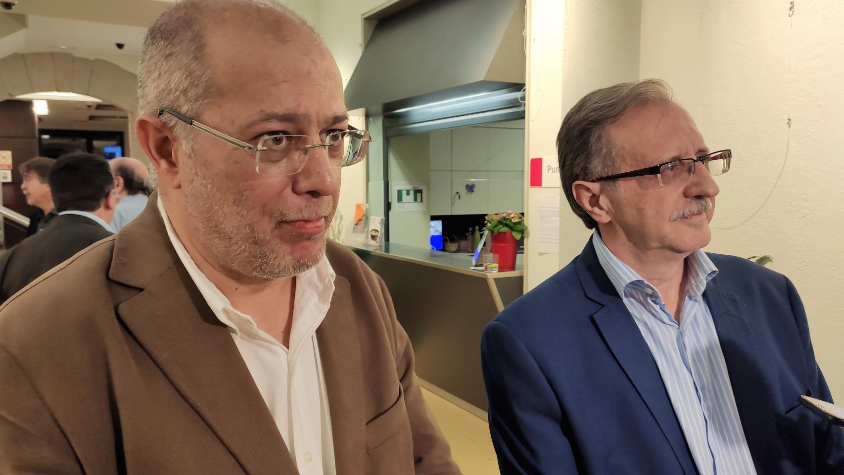 El vicepresidente de la Junta de Castilla y León, Francisco Igea, y el diputado del Parlament Antonio Espinosa