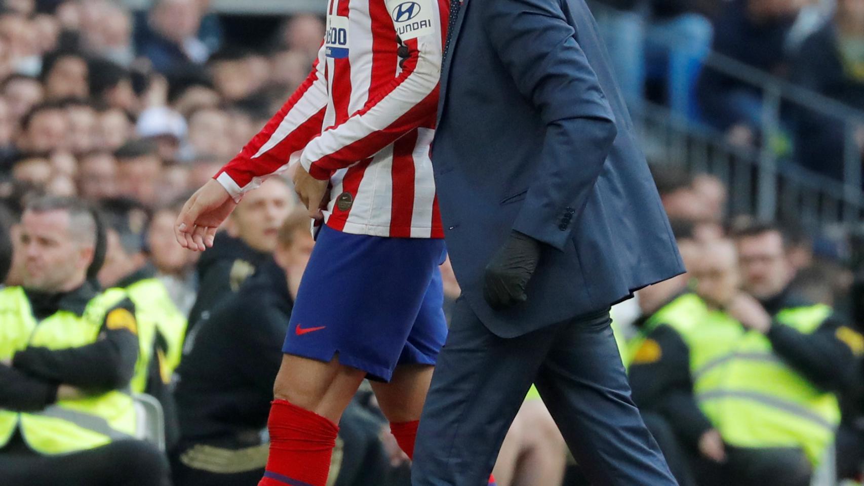 Álvaro Morata, sustituido en el Santiago Bernabéu