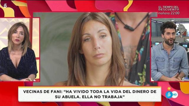El programa 'Socialité' durante su emisión en el barrio del padre de Fani.