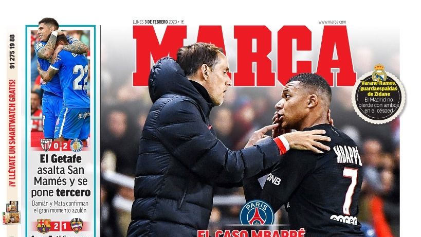 La portada del diario MARCA (03/02/2019)