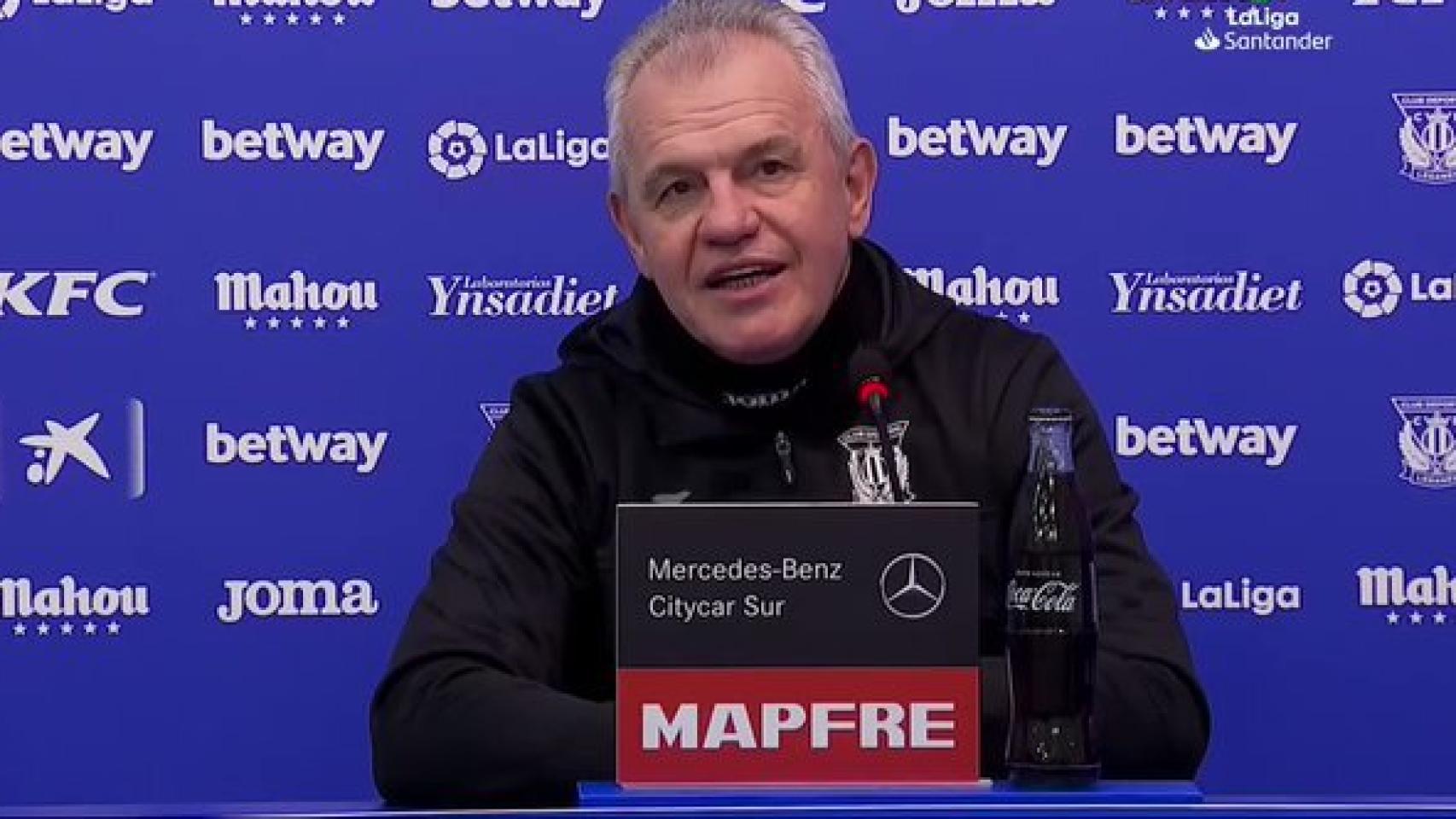Javier Aguirre, en rueda de prensa
