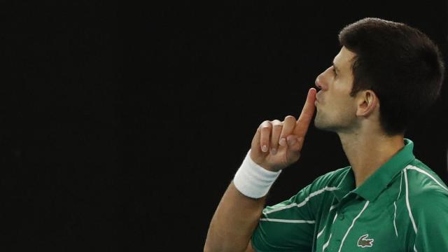 Djokovic, en un momento del partido