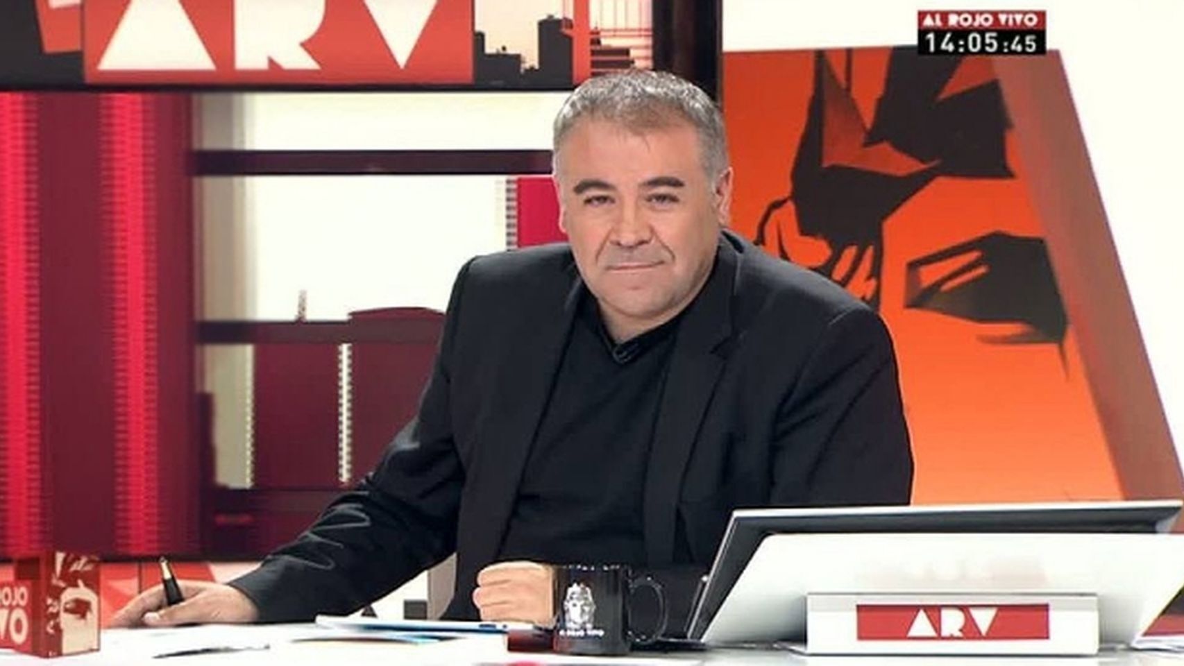 El periodista Antonio Ferreras presentando 'Al Rojo Vivo'