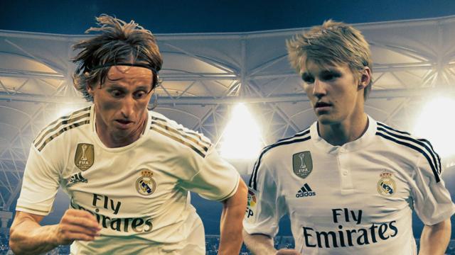 Luka Modric y Martin Odegaard