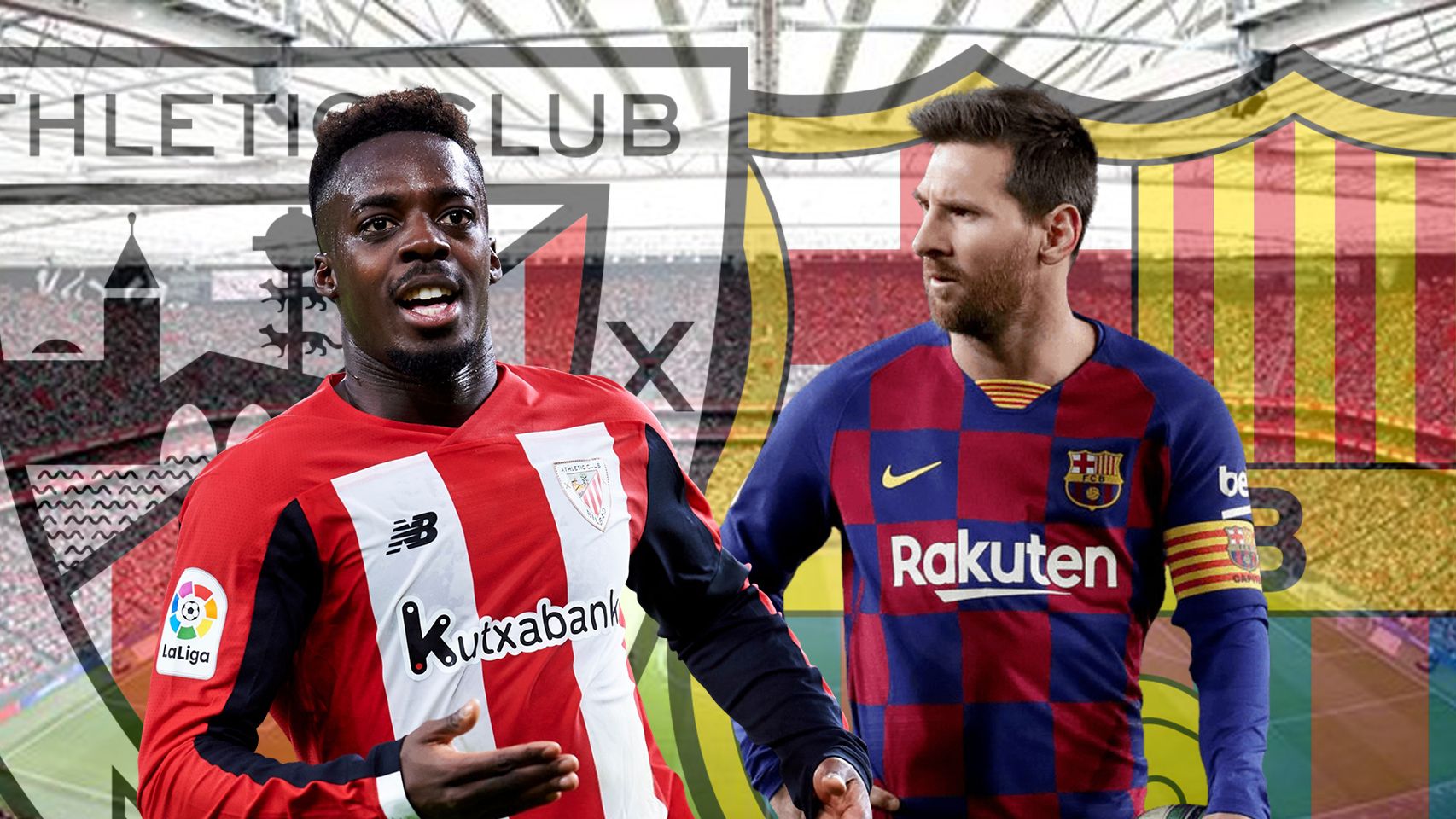 Iñaki Williams y Leo Messi
