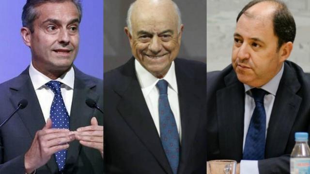 Ángel Cano, Francisco González y Antonio Béjar.