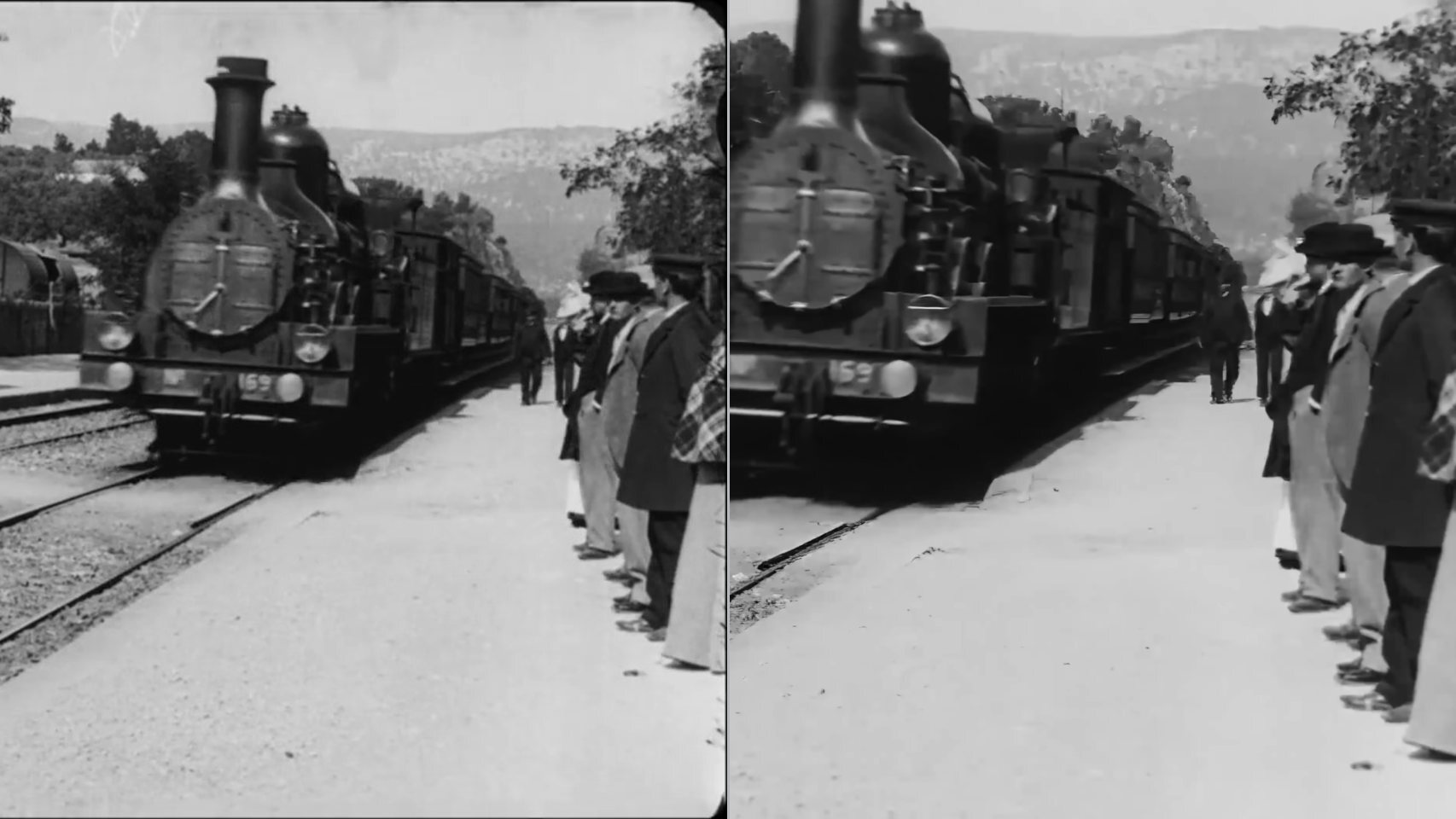Comparativa entre la original (izq.) y la remasterización (der.)