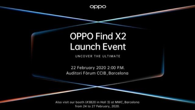 El OPPO Find X2 se presenta el 22 de febrero en Barcelona