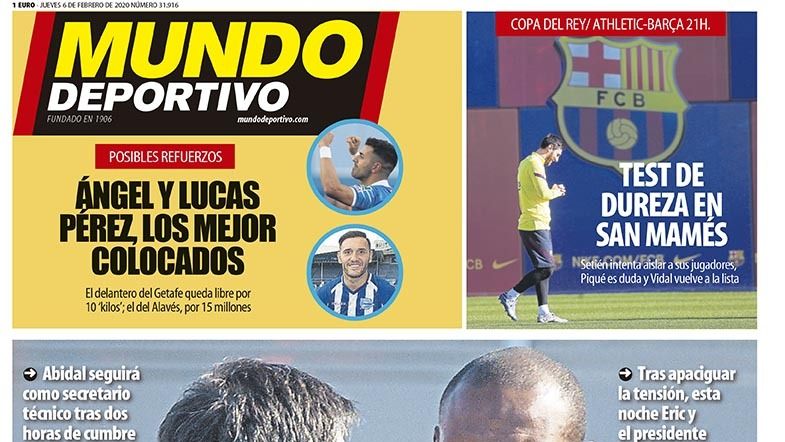 Portada Mundo Deportivo (06/02/20)