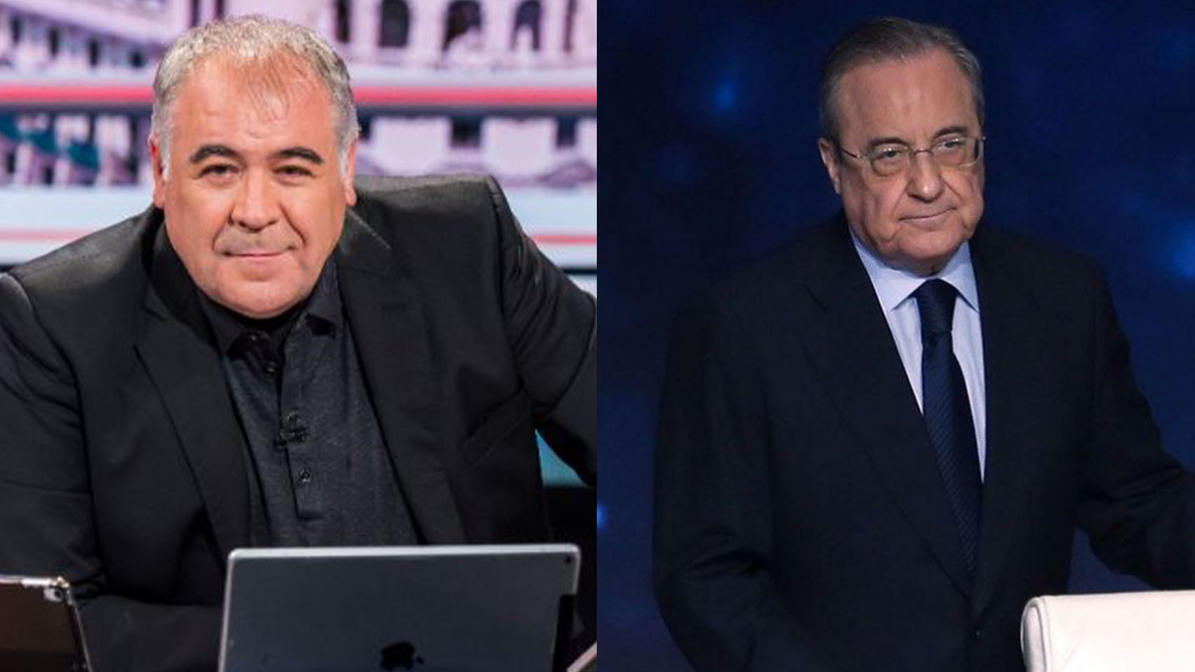 Antonio García Ferreras y Florentino Pérez./