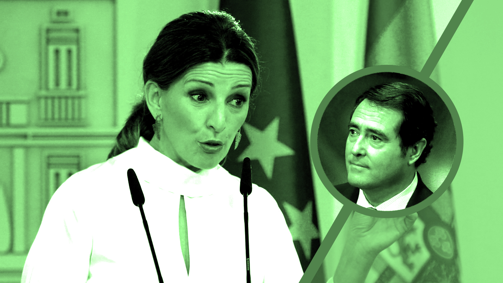 Apaguen micrófonos que Díaz y Garamendi se van a sentar