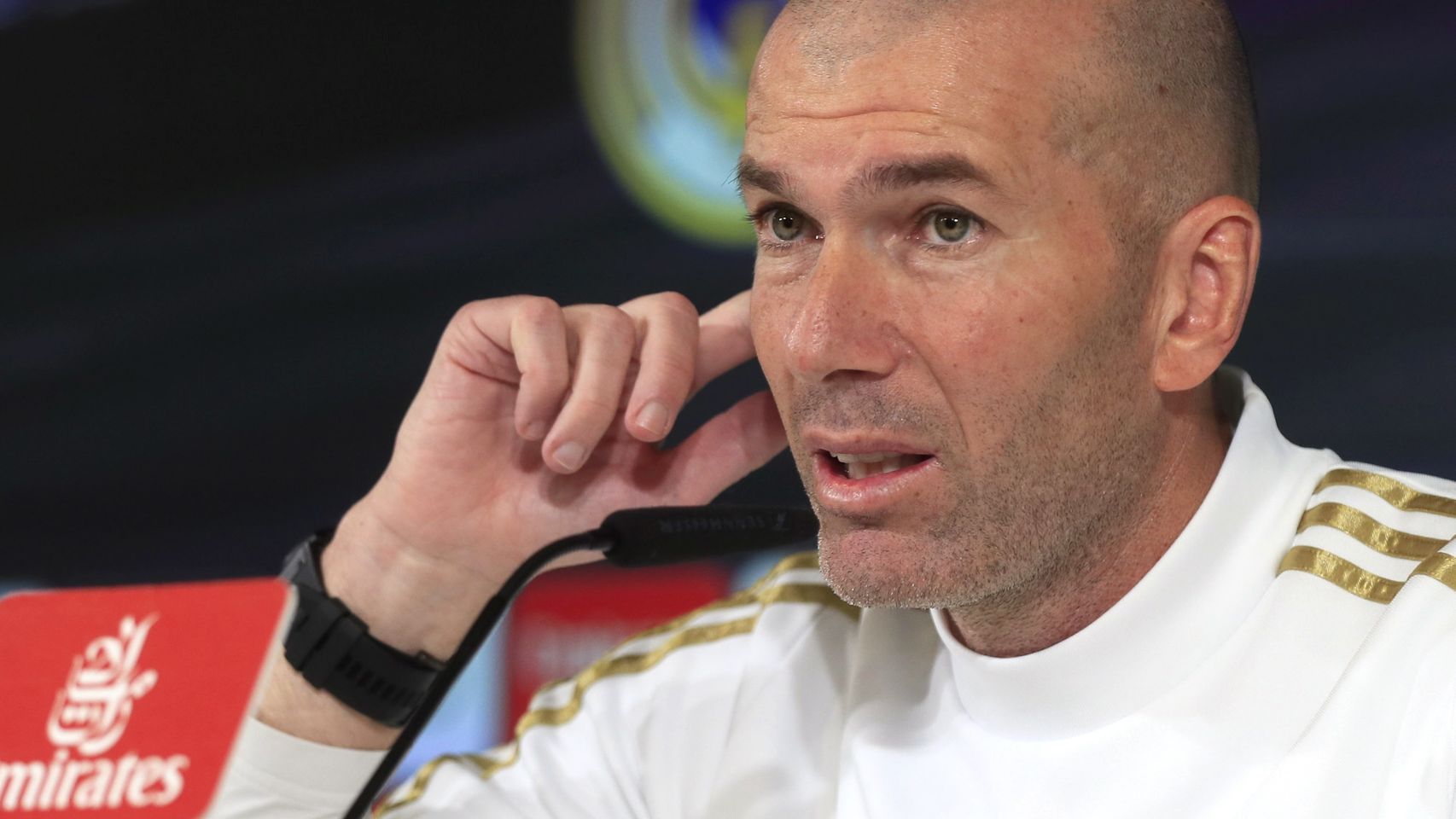 Zinedine Zidane, en rueda de prensa