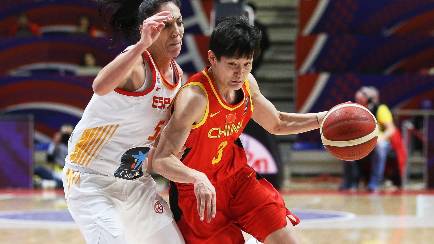 Cristina Ouvina, en un momento del partido