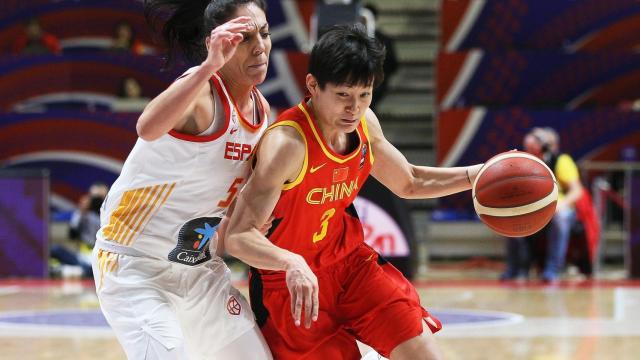 Cristina Ouvina, en un momento del partido