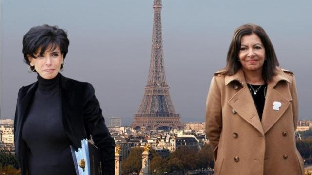 Rachida Dati (i) y Anne Hidalgo (d).