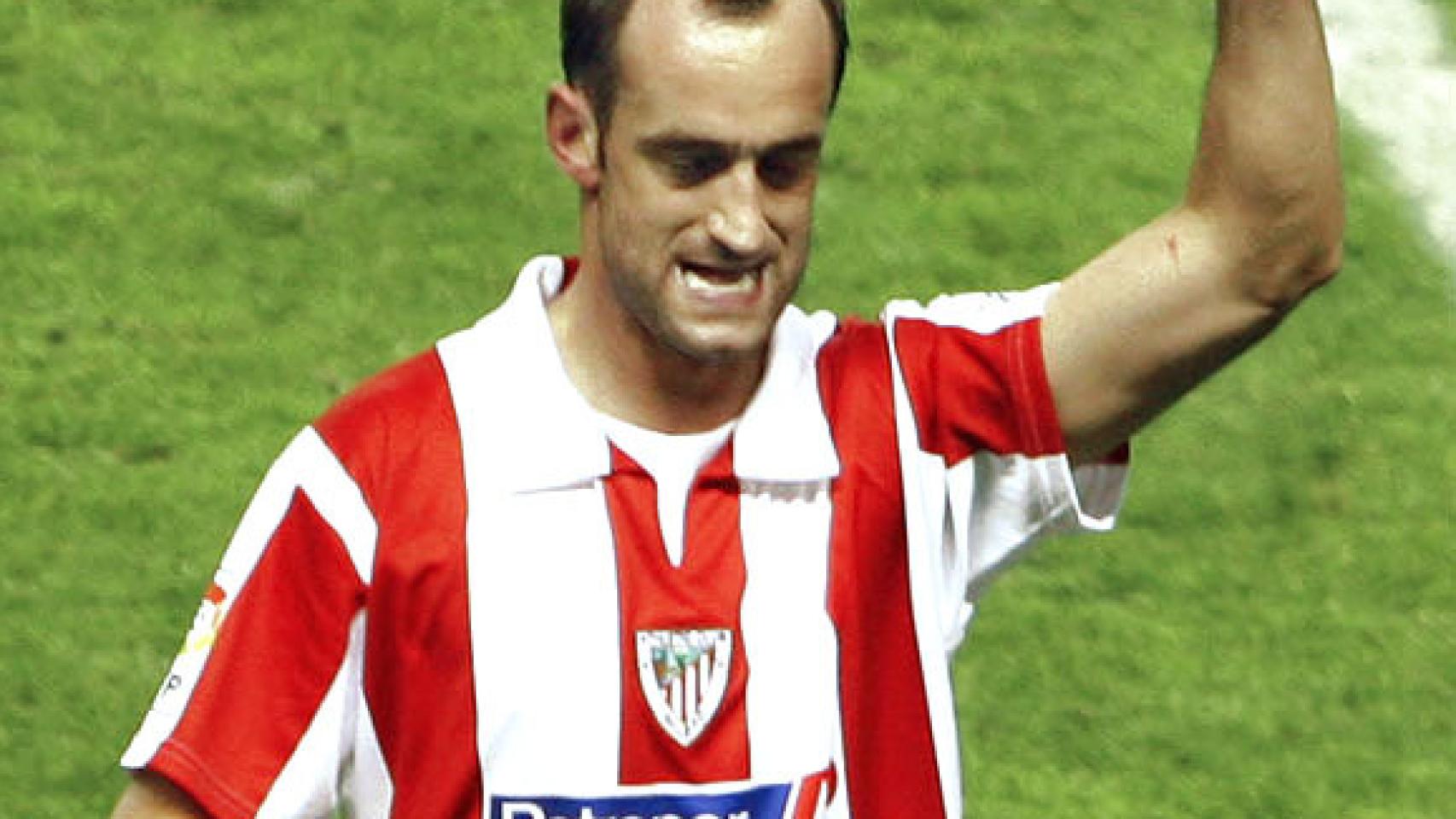 Joseba Etxeberria, en un partido del Athletic