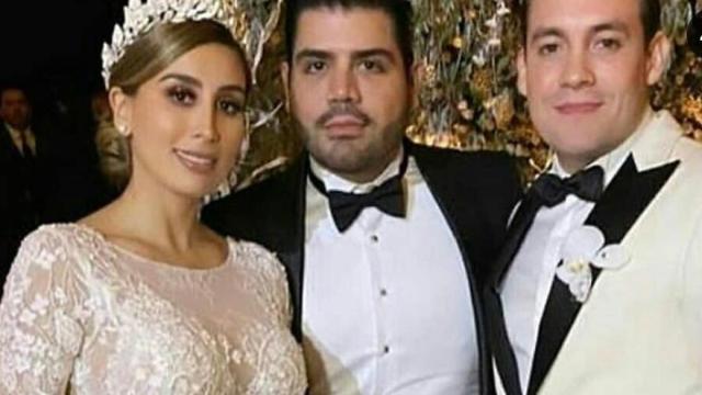 Alejandrina Guzmán y Edgar Cázares en su boda.