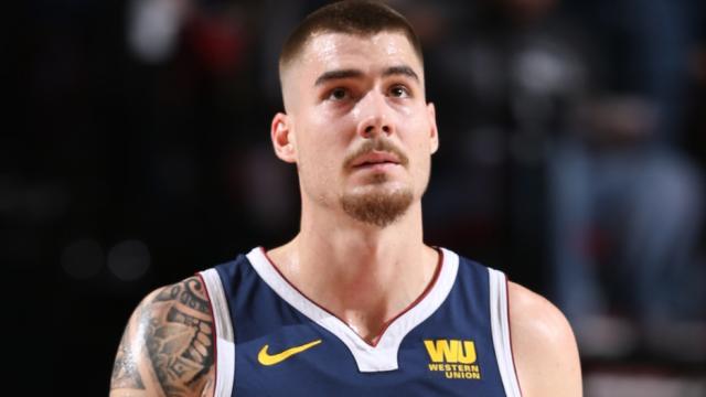 Juancho Hernangómez, en un partido con los Denver Nuggets