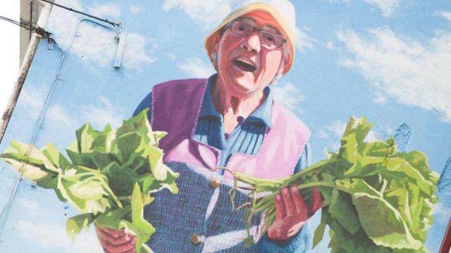 Mural de Yoseba MP en Ordes.