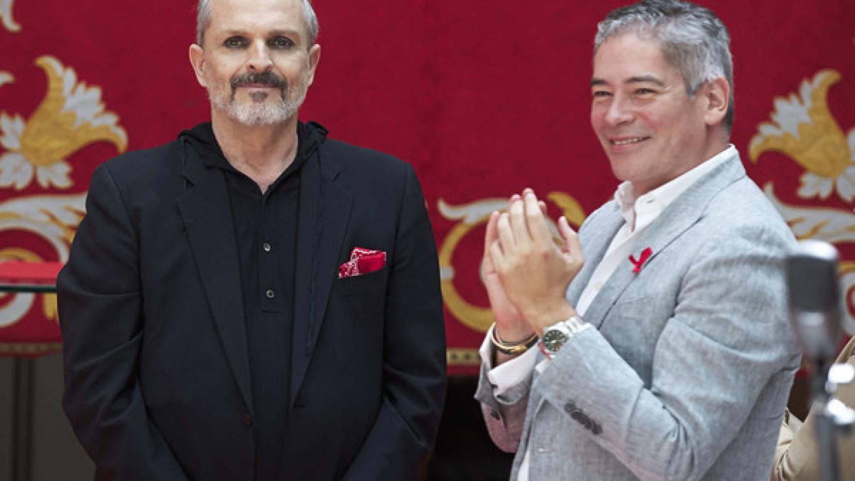 Miguel Bosé y Boris Izaguirre (EFE)