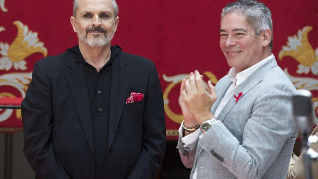 Miguel Bosé y Boris Izaguirre (EFE)