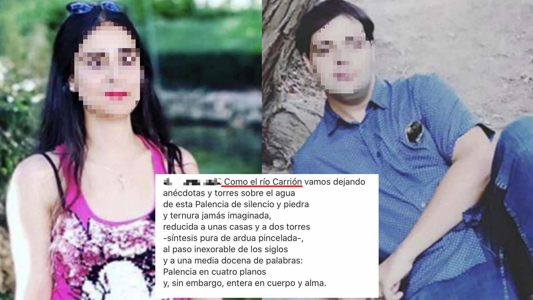 Los padres que tiraron a su hija recién nacida al río en Palencia.