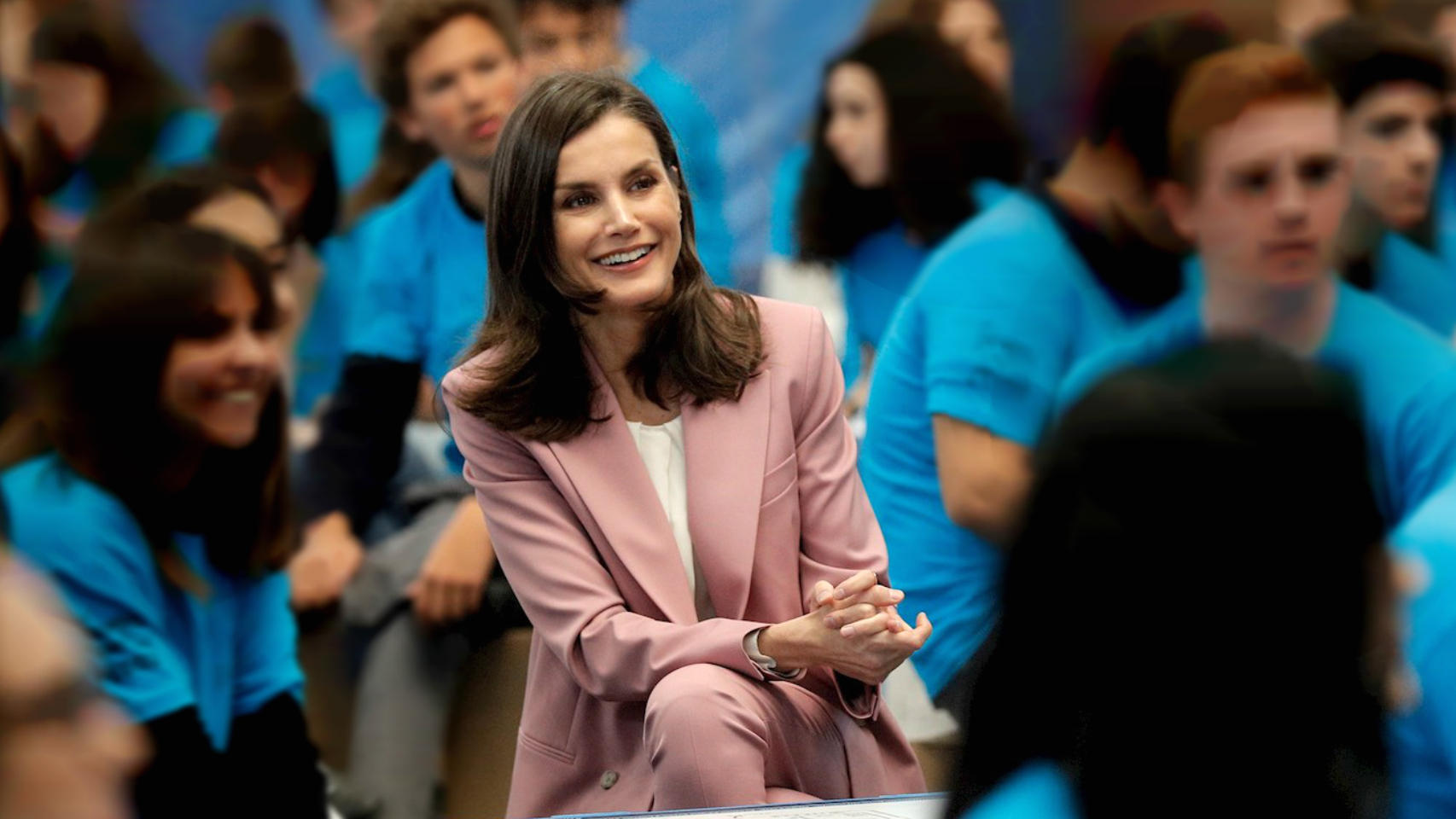 Letizia en el evento de este miércoles.