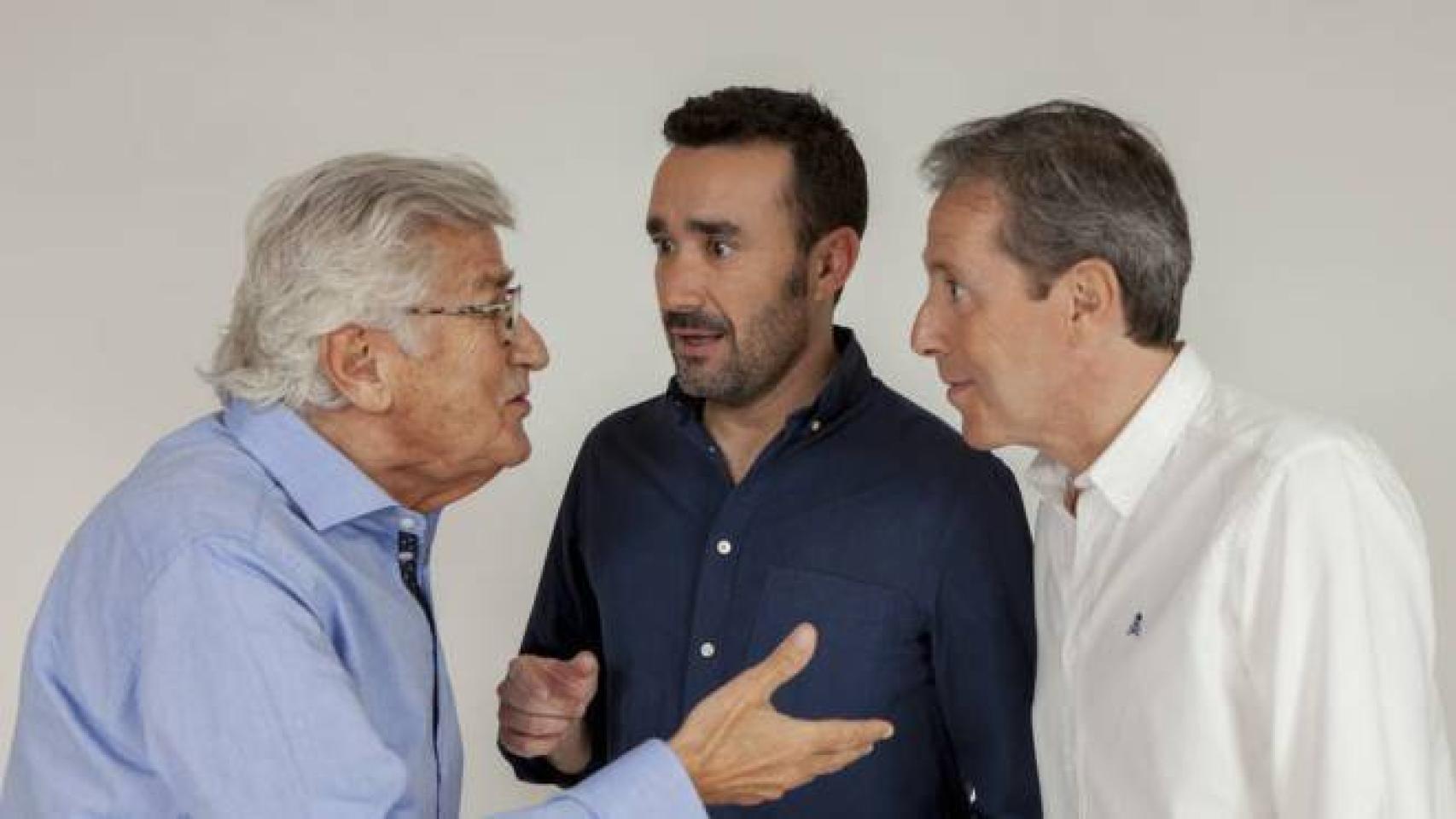 Pepe Domingo Castaño, Juanma Castaño y Paco González