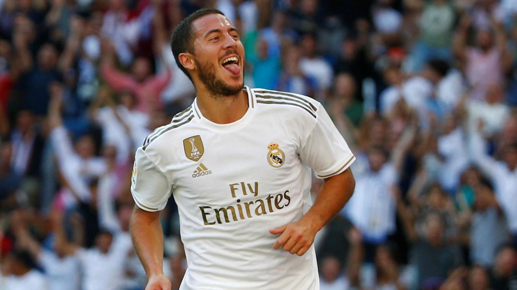 Hazard con el Real Madrid