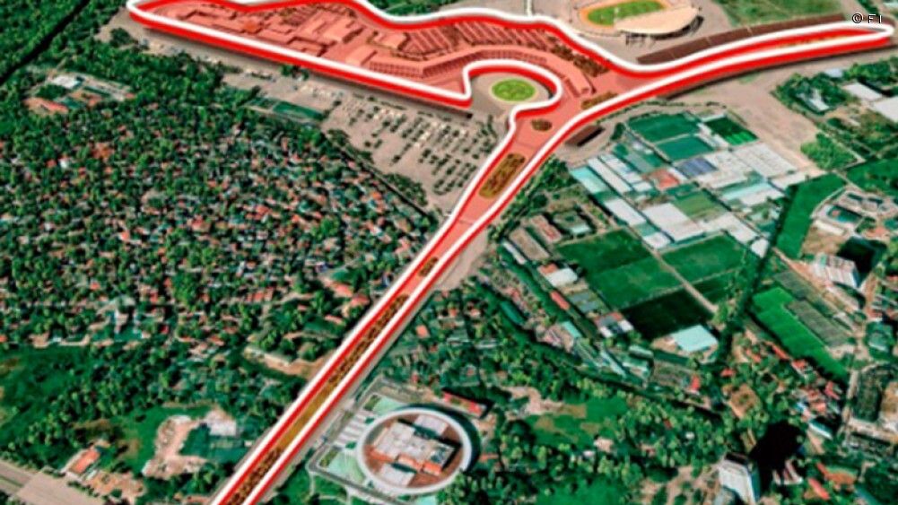 El trazado del circuito de Vietnam