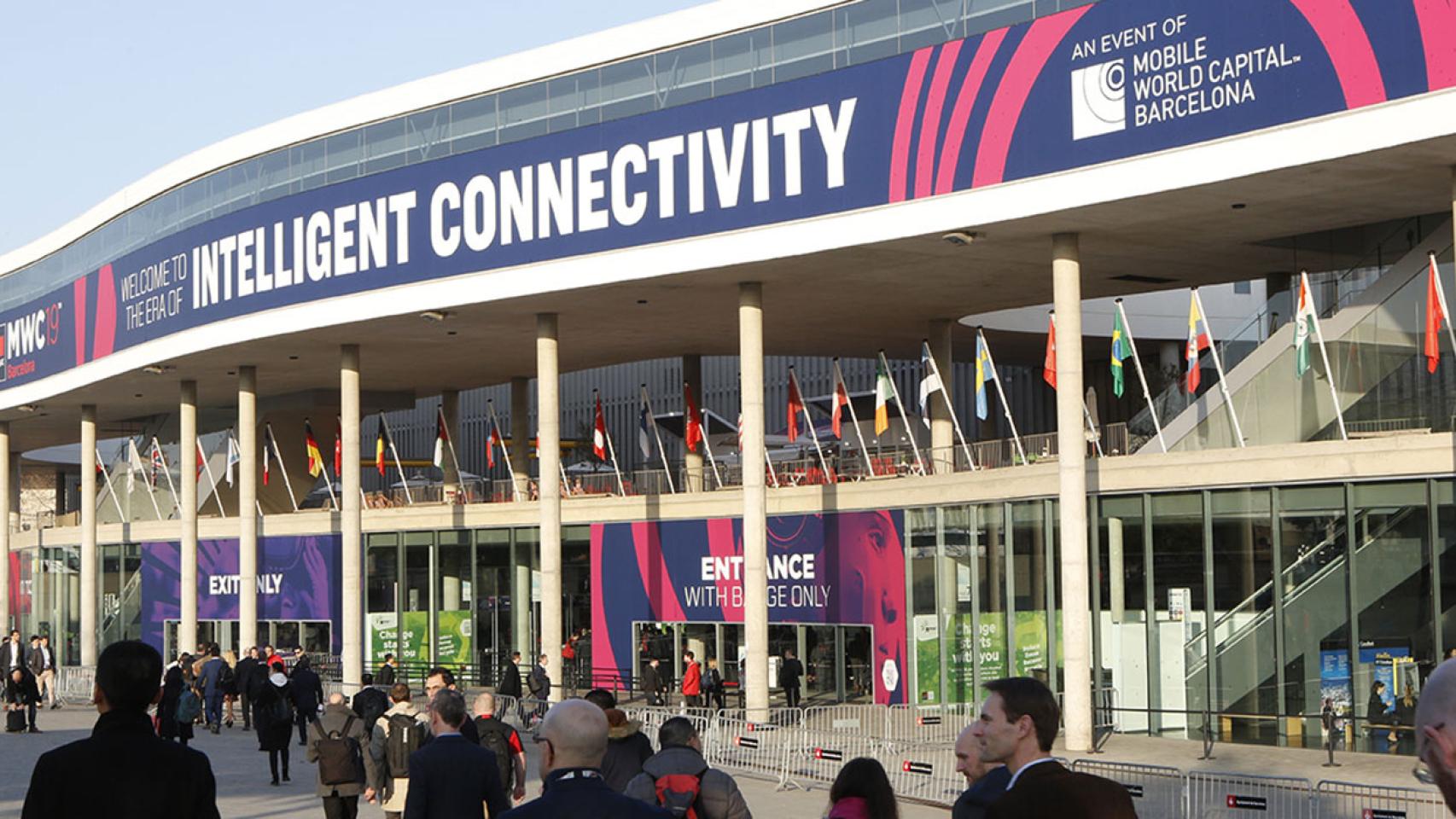 Imagen de la Fira de Barcelona en la edición de 2019 del Mobile World Congress.