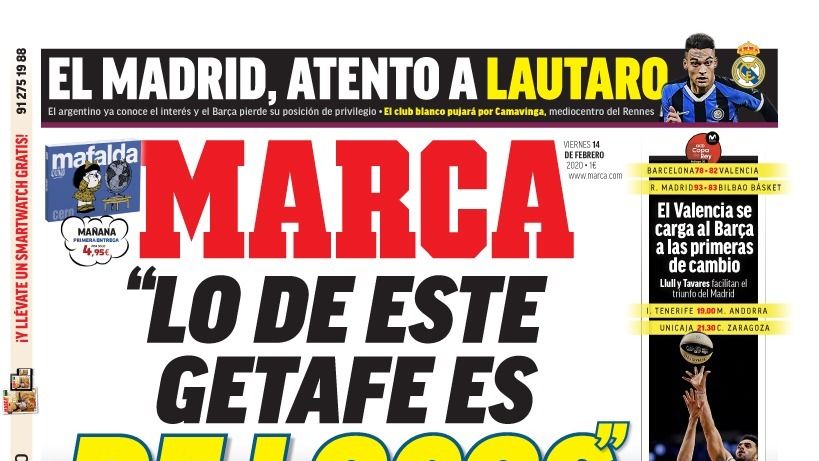 Portada MARCA (14/02/20)