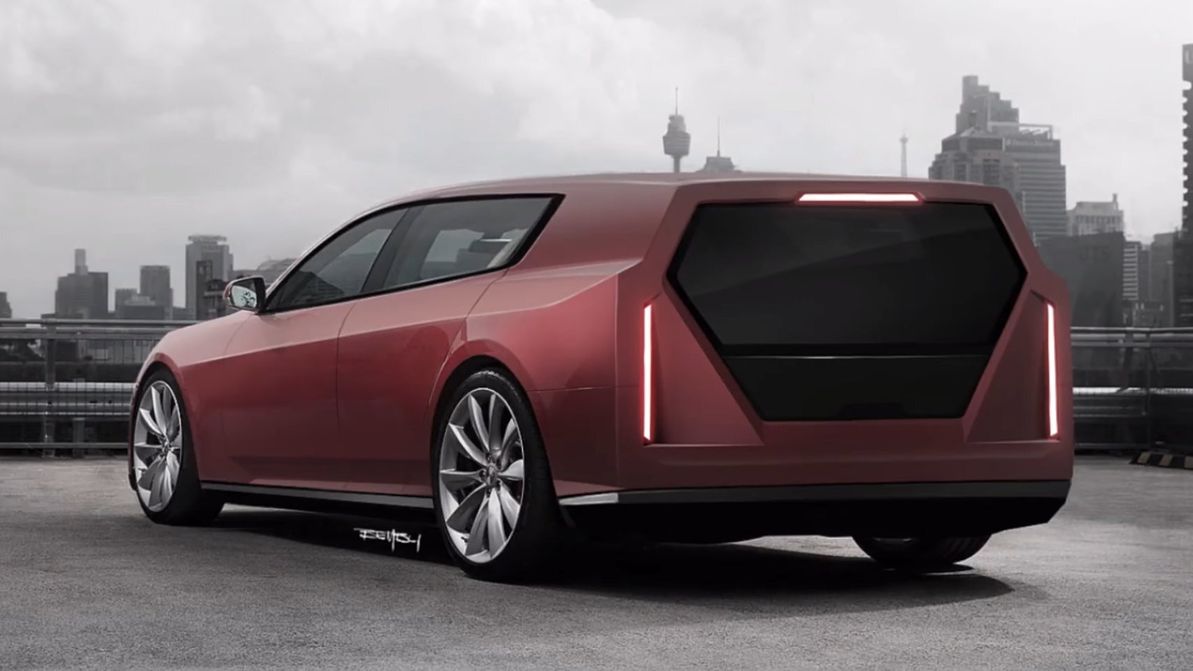 Así sería un Tesla familiar