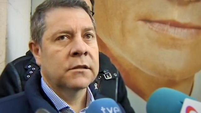 Emiliano García Page, presidente de Castilla-La Mancha, a la entrada del Comité Federal del PSOE.