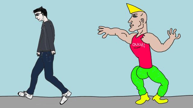 El chad (a la derecha): el macho alfa de derechas.